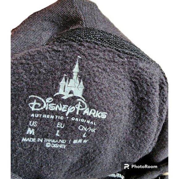 Disney Parks 2018 Black Full Zip Hoodie 2 Sides Size M - Picture 6 of 7